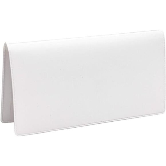 Personal Checkbook Cover White - Picture 1 of 6